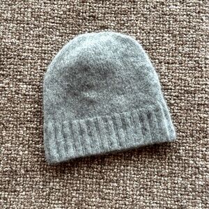 Soft Gray Women's Knit Beanie Hat